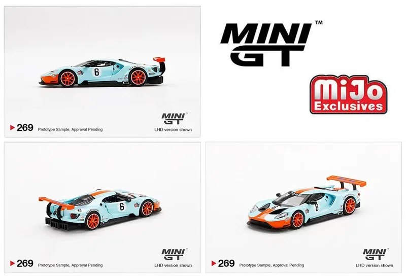 TSM-MODELLEN MINIGT 1:64 # 269 Ford GT Gulf Diecast Model Raceauto Kinderspeelgoed Cadeau