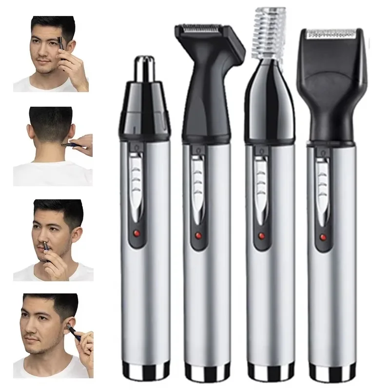 

Kemei 6650 4in1 Rechargeable Nose Ear Hair Trimmer Men Grooming Kit Electric Eyebrow Beard Trimmer Micro Nose And Ears Trimmer