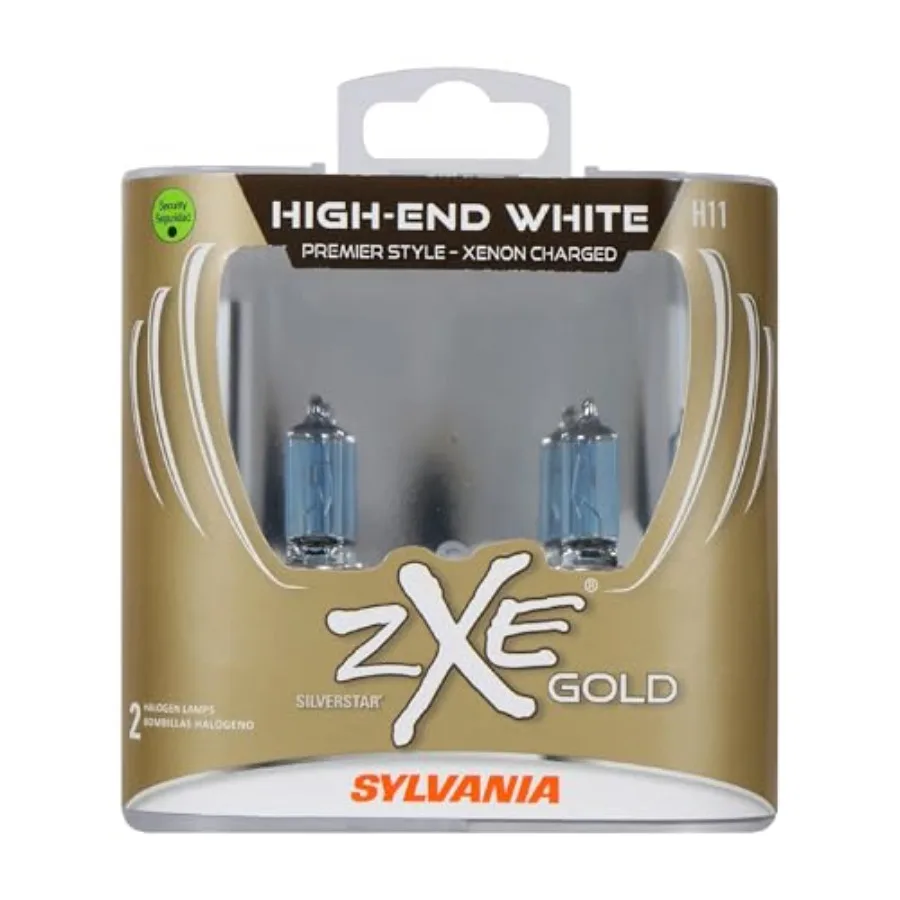 

- H11 64211 SilverStar zXe GOLD High Performance Halogen Headlight Bulb - Headlight and Fog Light Bright White Output Best HID