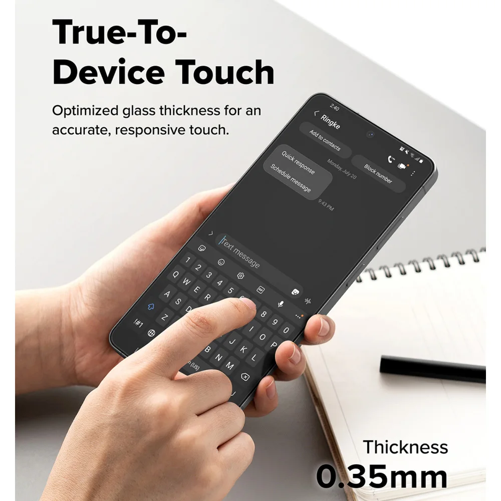 Szkło hartowane Ringke Easy Slide kompatybilne z Samsung Galaxy S26 Ultra [Łatwa instalacja] 2 sztuki — zdjęcie produktu 5