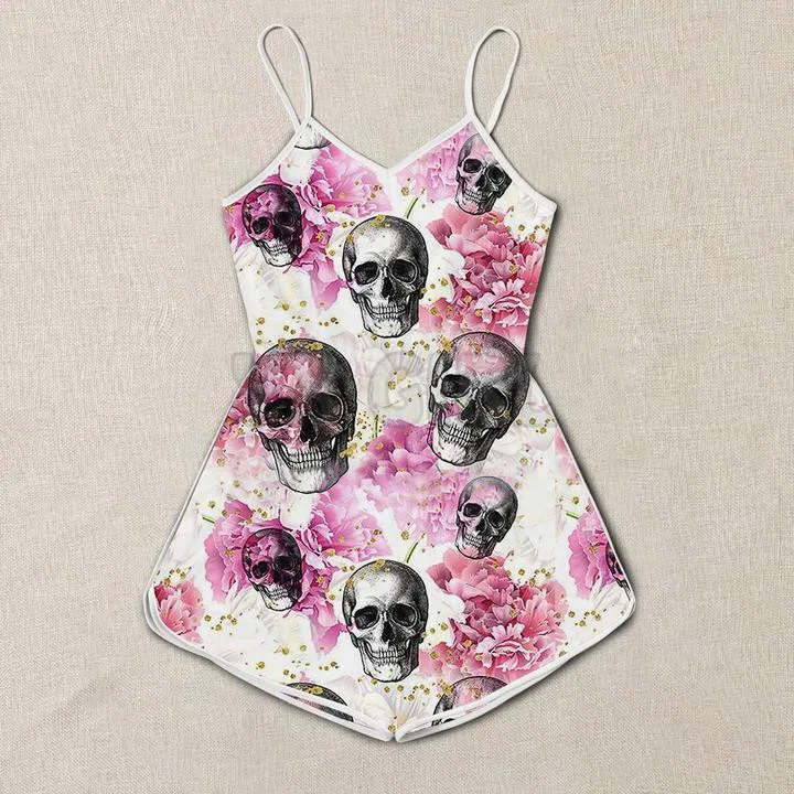 YX-peleles con estampado 3D de calavera y girasoles para mujer, ropa Bohemia de verano