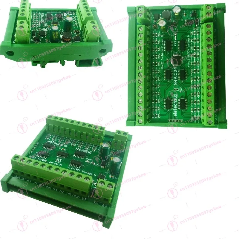 ​8 Channel 4-20MA to RS485 Current Analog Input Collector DC 7-25V for PT100 K Pressure Sensor
