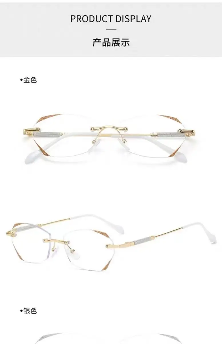 Rahmenlose Lesebrille, Anti-Blaulicht-Metallrahmen-Brille, Anti-Ermüdungsbrille mit +1,5 +2,0 +2,5 +3,0 +3,5 für Männer und Frauen – Detail 10