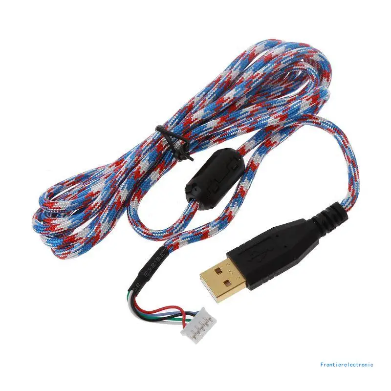 DIY Universal Umbrella Rope Mouse Cables Soft Durable Mouse Line Replacement Mouse Accessories Mouse Wire DropShipping