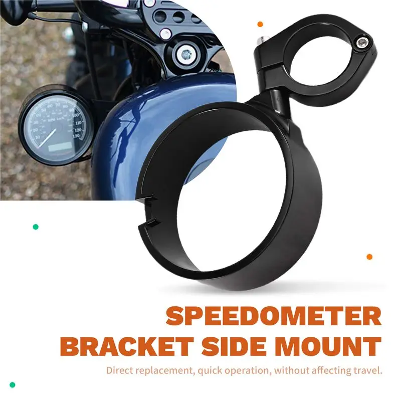 AEA6-Motorcycle Speedometer Bracket Side Mount Speedometer Ring Relocator Clamp For Sportster XL 883 1200 1995-2015