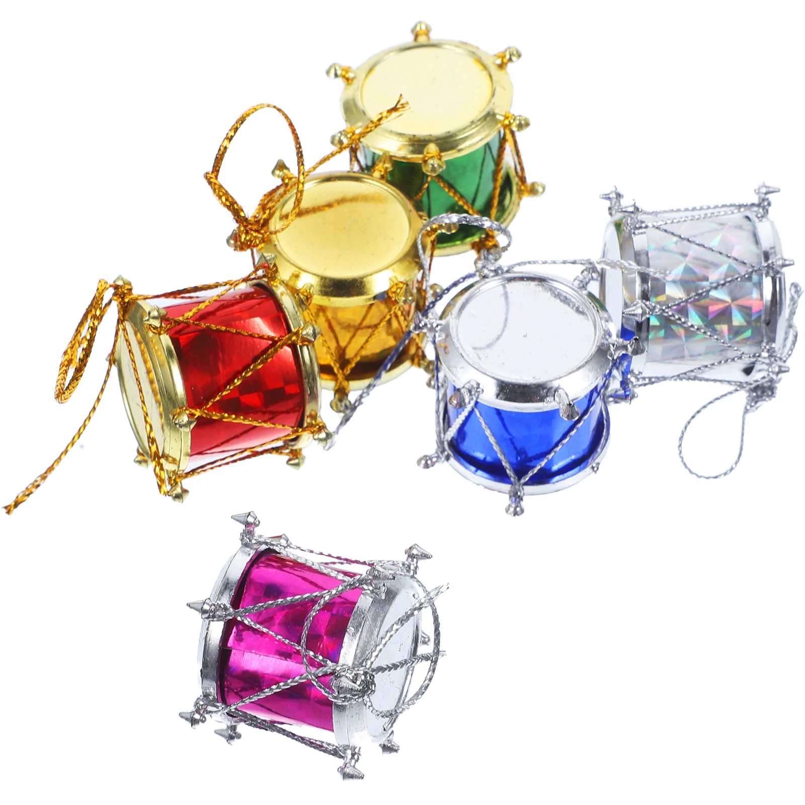 

12pcs Mini Drum Christmas naments Hanging Decorations for Tree Party Non Fading Eco Friendly Premium Material