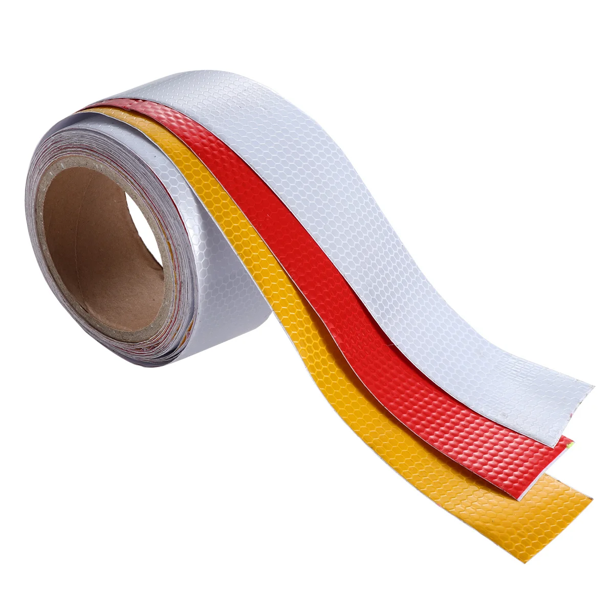 3 rollen 300 x 5 cm reflecterende tape waarschuwing veiligheidsbarrière sticker waterdicht voor bouw wegwerkzones loopgraven