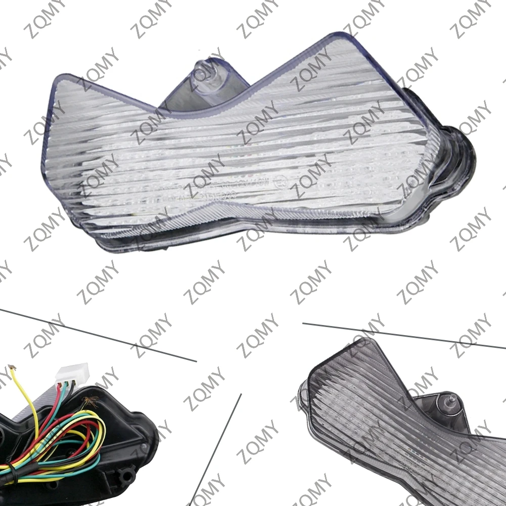 Feu arrière LED intégré pour moto, clignotant, feu stop, lampe arrière pour KAWASAKI Ninja ZX6R Z1000 2003-2004