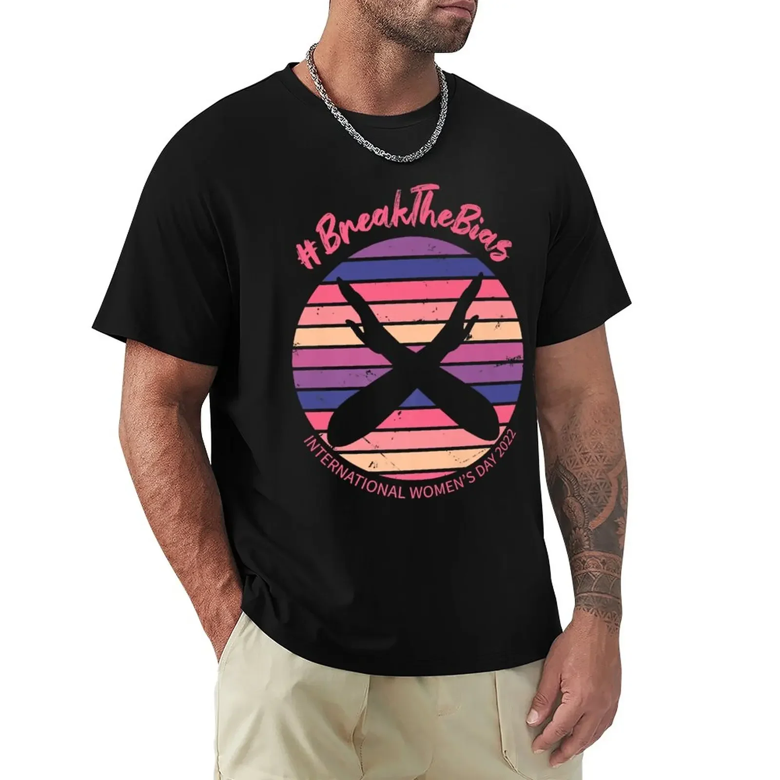 

Break the Bias IWD 2022 International womens day 8 March T-Shirt anime clothes cute clothes mens graphic t-shirts