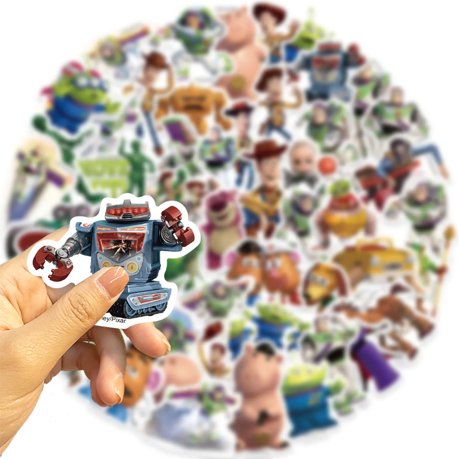 50 pièces Disney Toy Story autocollants dessin animé mignon Buzz l'éclair Alien Graffiti décalcomanies pour enfant ordinateur portable Scrapbook bagages journal