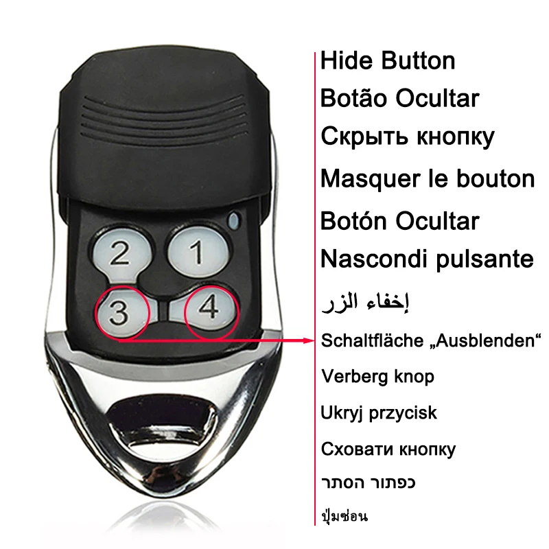 Imagem -02 - para Bft Mitto 2a 4a b Rcb 02 04kleio b Rca 02 04 Trc2 Trc3 Trc1 Garagem Porta Portão Controle Remoto 43392 Mhz Rolling Code