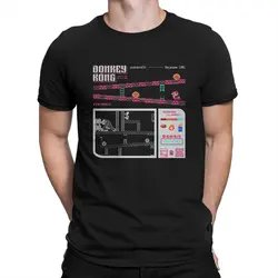 Awesome Nostalgic Donkey Kong T-Shirt for Men O Neck 100% Cotton T Shirt Arcade Game Short Sleeve Tee Shirt Printed Clothes