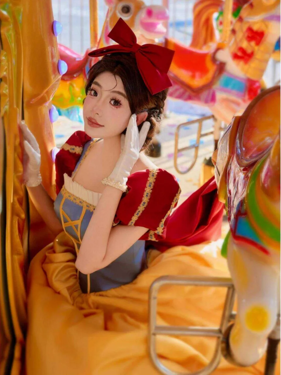 

Костюм Принцессы Белоснежки для взрослых: Вечернее платье для церемоний, косплея, выступлений и дней рождения