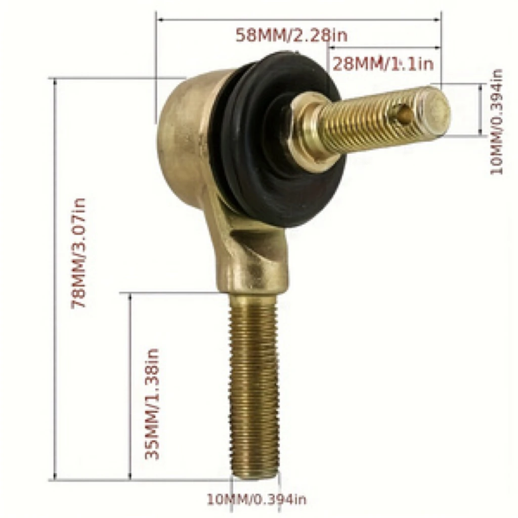 M10 Tie Rod End Ball Joint Aftermarket Replacement Parts For Motocross ATV Quad Go Kart Buggy 110cc to 250cc Steering Linkage