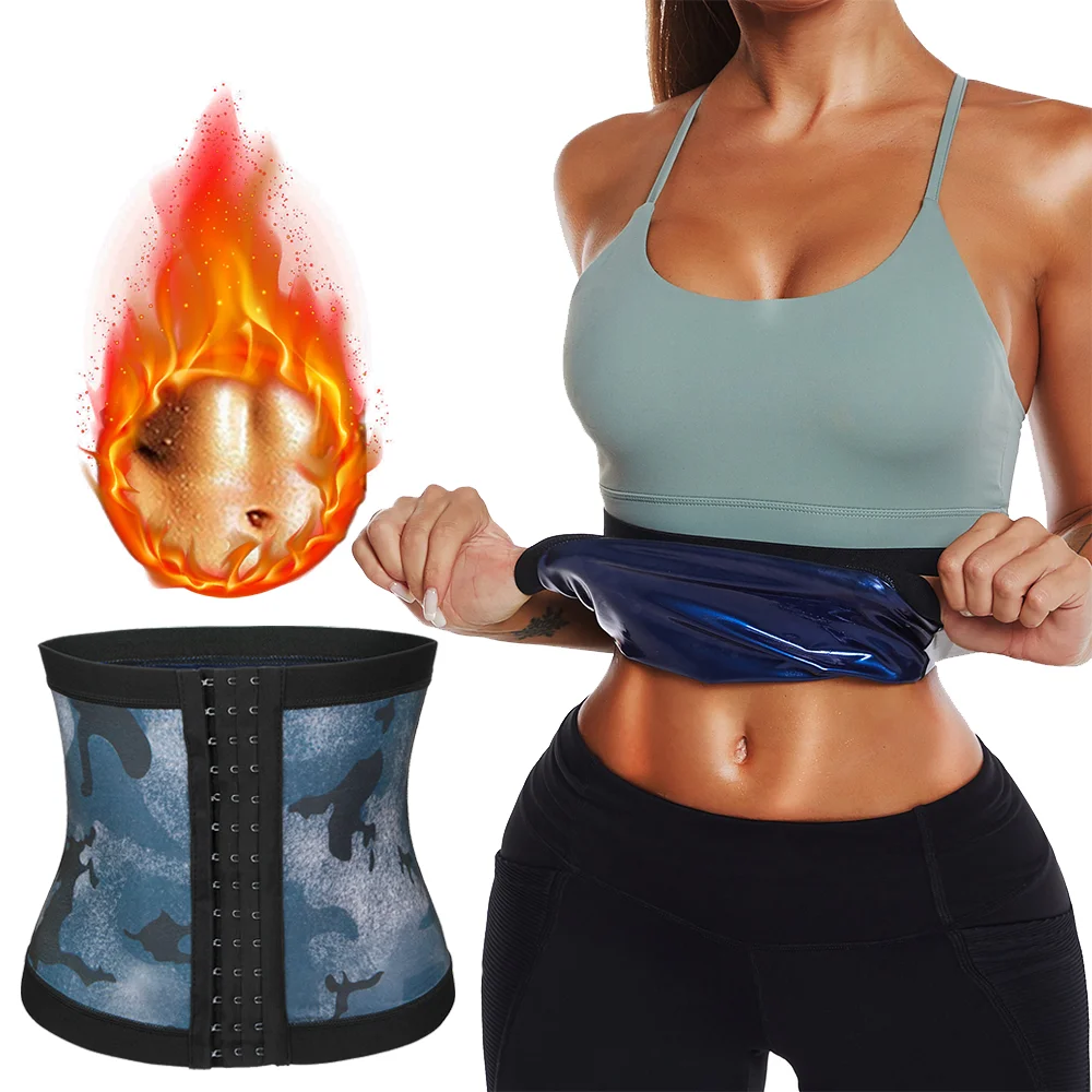 Hot Sauna Sweat Belt Sweat Suits Belly Trimmer Waist Trainer Slimming Workout Gym Fitness Belts for Women Abdomen Fat Burning