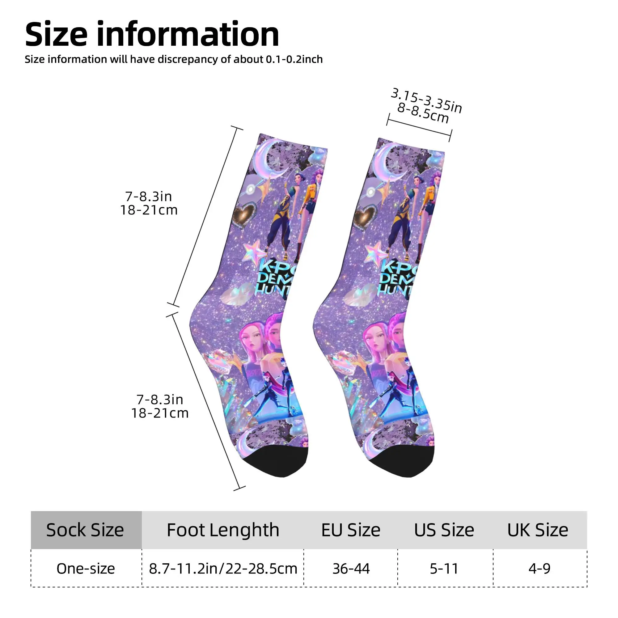 Autumn Winter Hip-hop Women Men Huntrix Zoey Rumi Mira Socks KPop Demon Hunters Breathable Basketball Socks