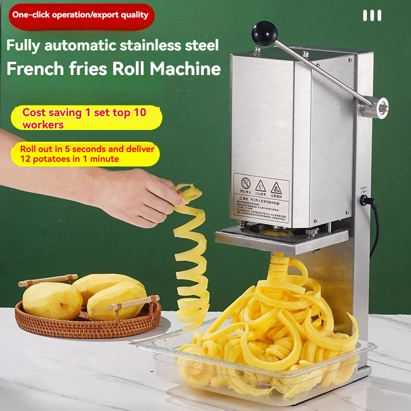 Automatic Curly Fries Maker Electric Twister French Fry Machine Automatic Twisting of French Fries