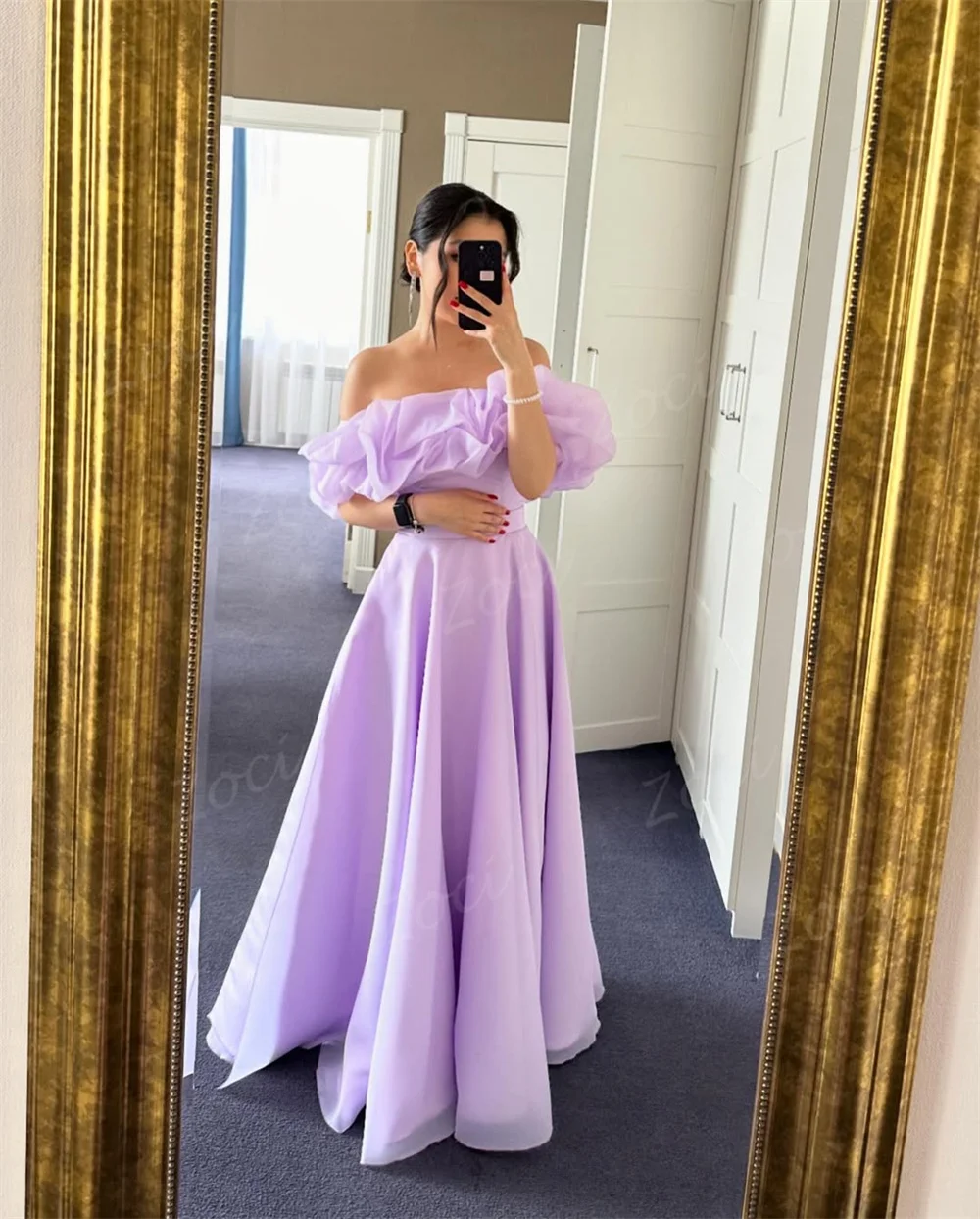 Zoci dostosowane linia Organza długie suknie balowe dla kobiet Ruffles plisowane suknie na formalne przyjęcie specjalne okazje suknia wieczorowa