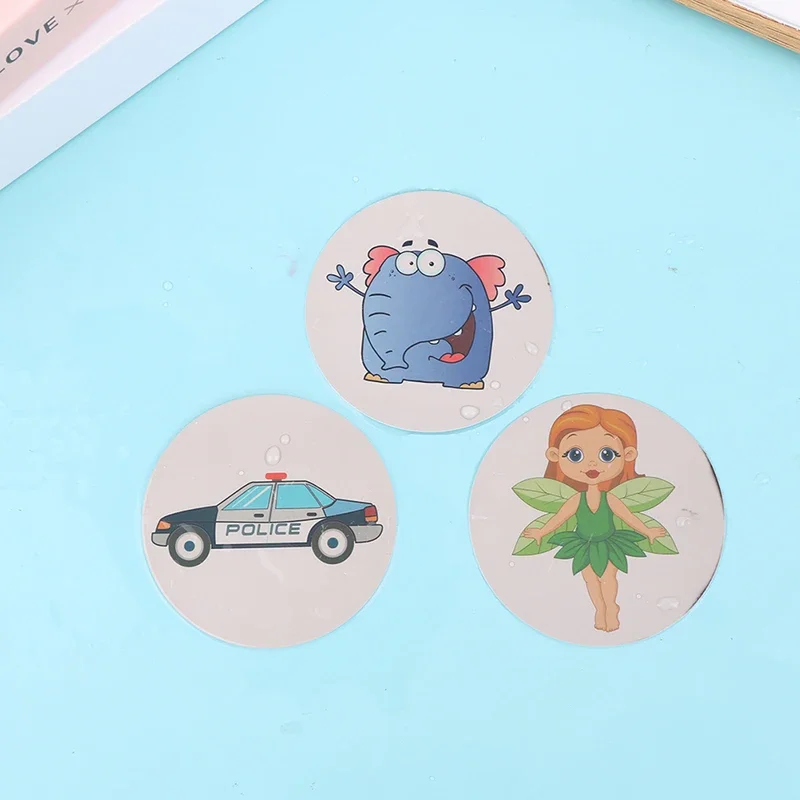 สติกเกอร์เปลี่ยนสีสำหรับห้องน้ำ 1 ชุด สติกเกอร์เทอร์โมโครมิกสำหรับห้องน้ำ สติกเกอร์ฝึกการขับถ่ายสำหรับเด็ก กันน้ำ เปลี่ยนสีได้