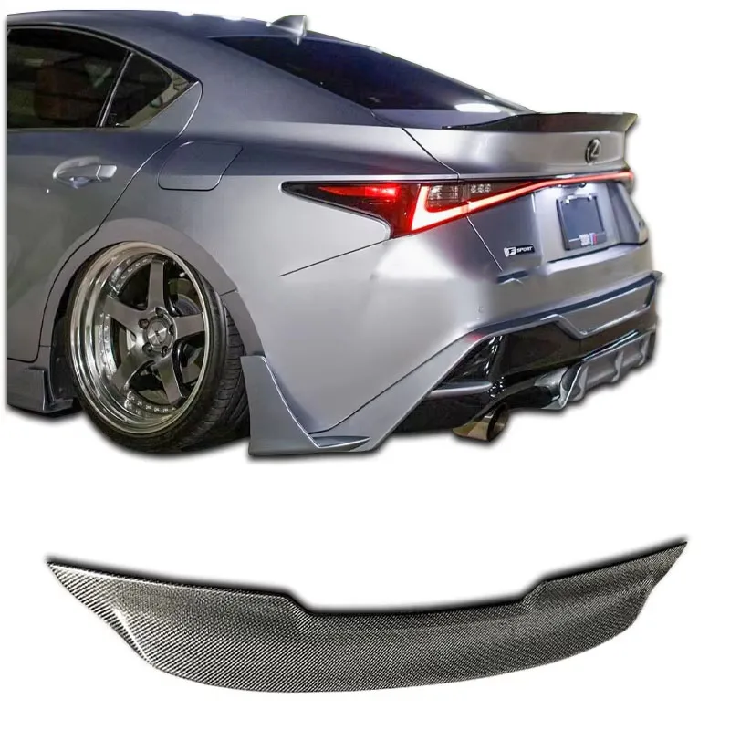 

For 21 New Lexus IS300350 Spoiler Diffuser ARTISAN Carbon Spoiler Body Kit Luggage