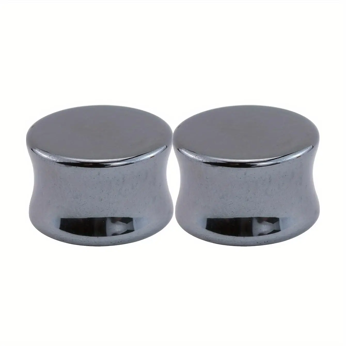1Pair Natural Iron-Look Stone For Women Men Double Flared Plug Ear Tunnel Gauge Ear Expander Stretcher Piercing Jewelry 6-16mm