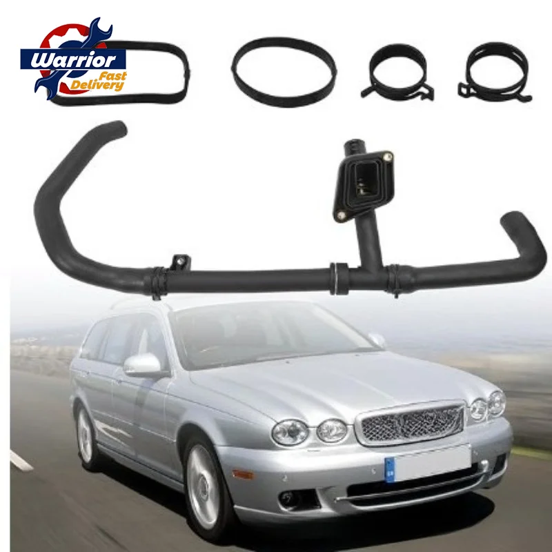 C2S43430 C2S43430 X 1 * Radiator Hose + 1* Thermostat Assembly for 2002-2008 Jaguar X-Type 3.0L