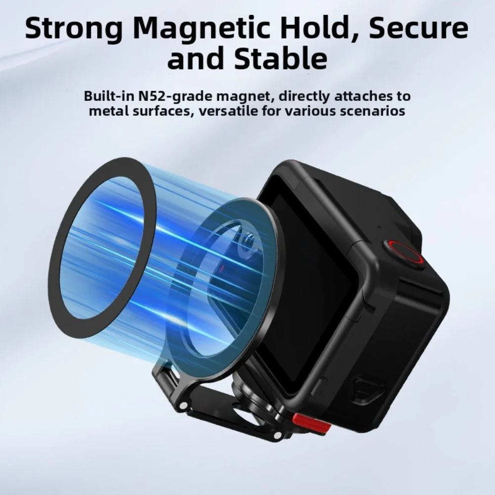 For Insta360 X6 For Quick Release Magnetic Bracket Aluminum Action Camera Expand Fixed Desktop Stand Photography Accessories