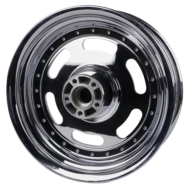 Chrome 18x5.5in Rim Motorcycle Wheel for 2018-2023 Harley Softail 2014-2023 Touring Compatible Aluminum Alloy Motorcycle Wheels