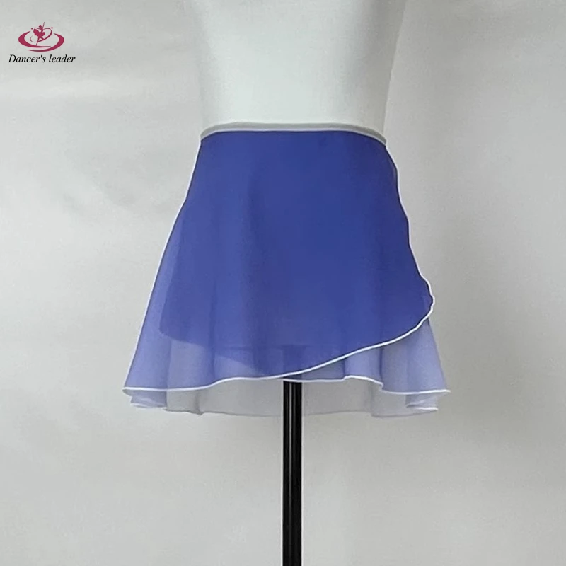 

Women's Ballet Skirt Chiffon Skirt Purple Gradual Color Changing Adult One Piece Skirt Girl Practice Ballet Mini Skirt Image