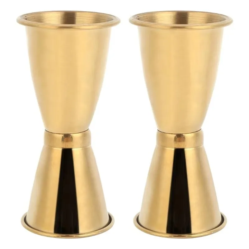 Stainless Steel Measuring Cup Wine Glass Ounce Cup Cocktail Jigger Drink Liquid Measuring ToolsL