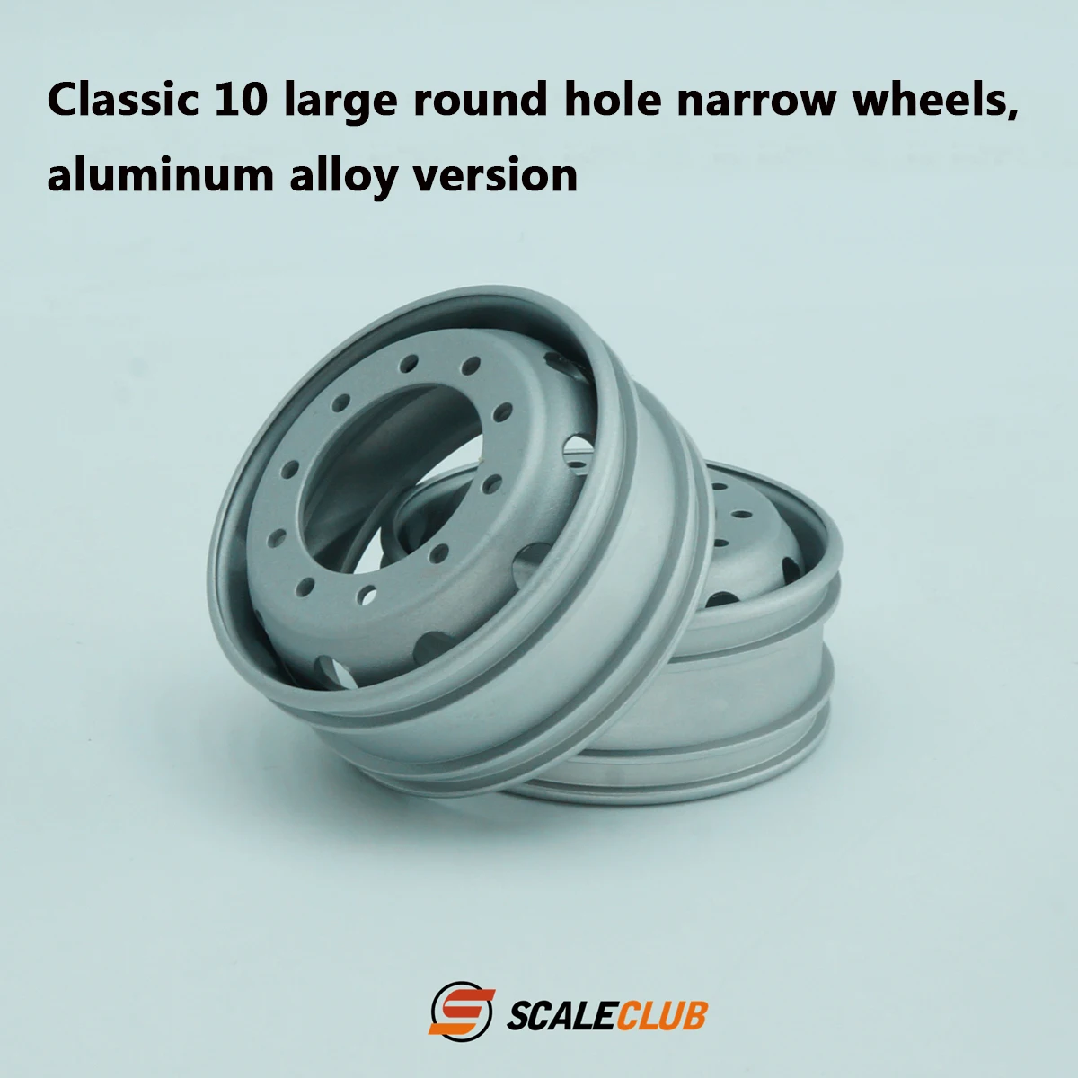 Scaleclub Tamiya 1/14 Truck Classic 10 Large Round Hole Wheel Aluminum Alloy Edition