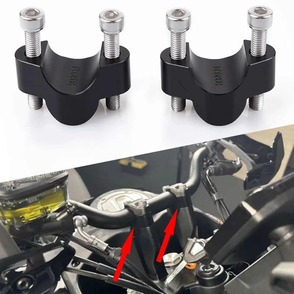 Motorcycle Handlebar Riser Mount Handle Clamp Heighten Adapter FOR CFMOTO 450MT 2024-2025 800MT IBEX 800 2021 2022 2023 2024