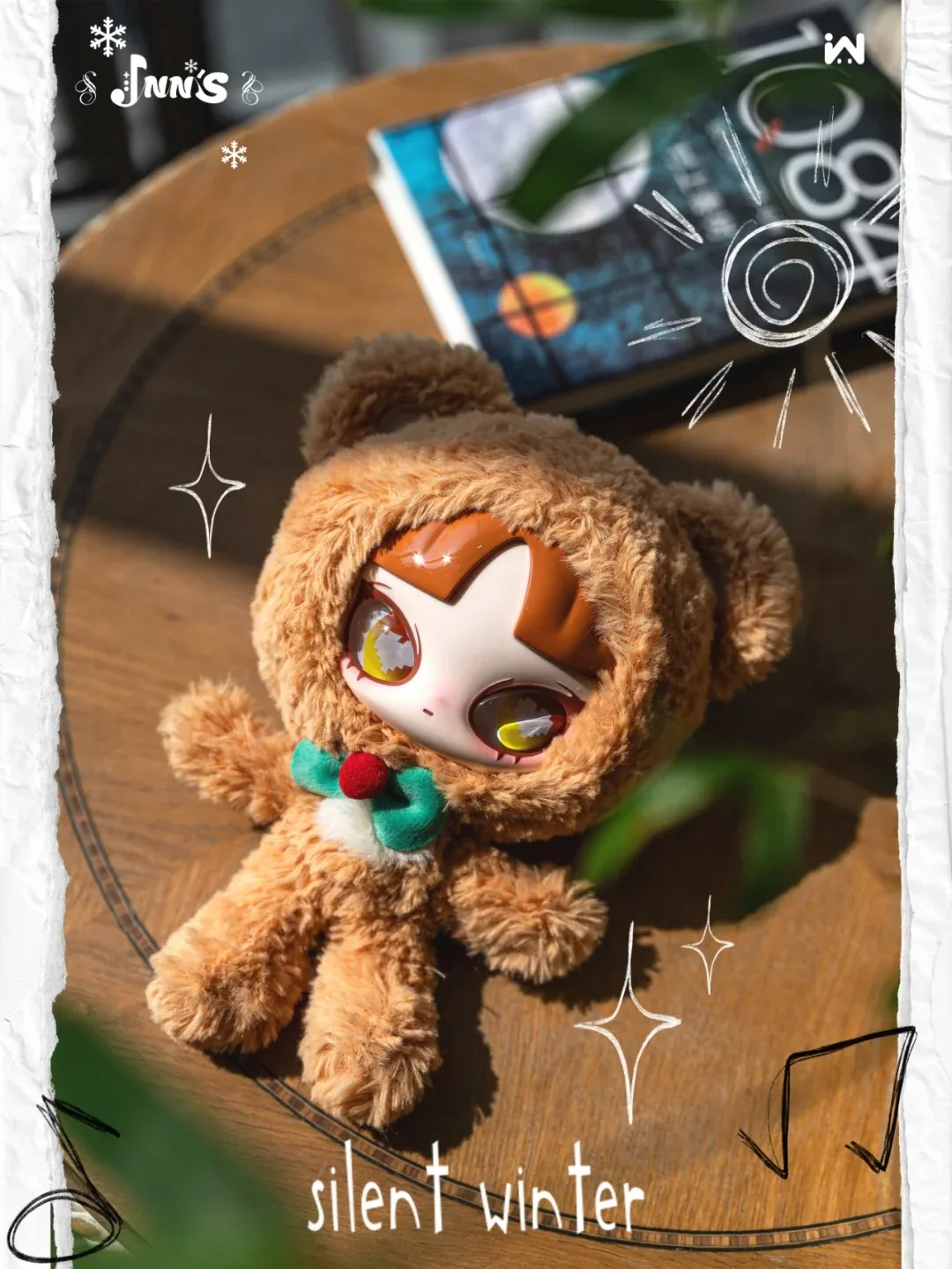 

Inn Silent Winter Blind Box Series Musical Note Element Plush Toys Kawaii Backpack Doll Pendant Mystery Box Peripheral Fun Gifts