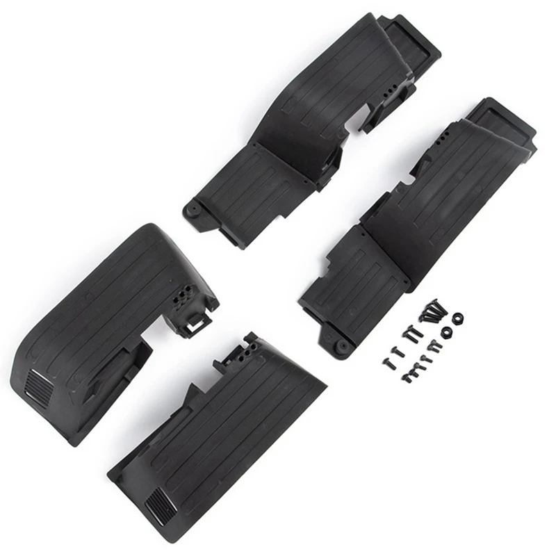 

Black Plastic Front and Rear Mud Flaps Fender for 1/10 RC Crawler Car Axial SCX10 II 90046 90047 Upgrade Parts