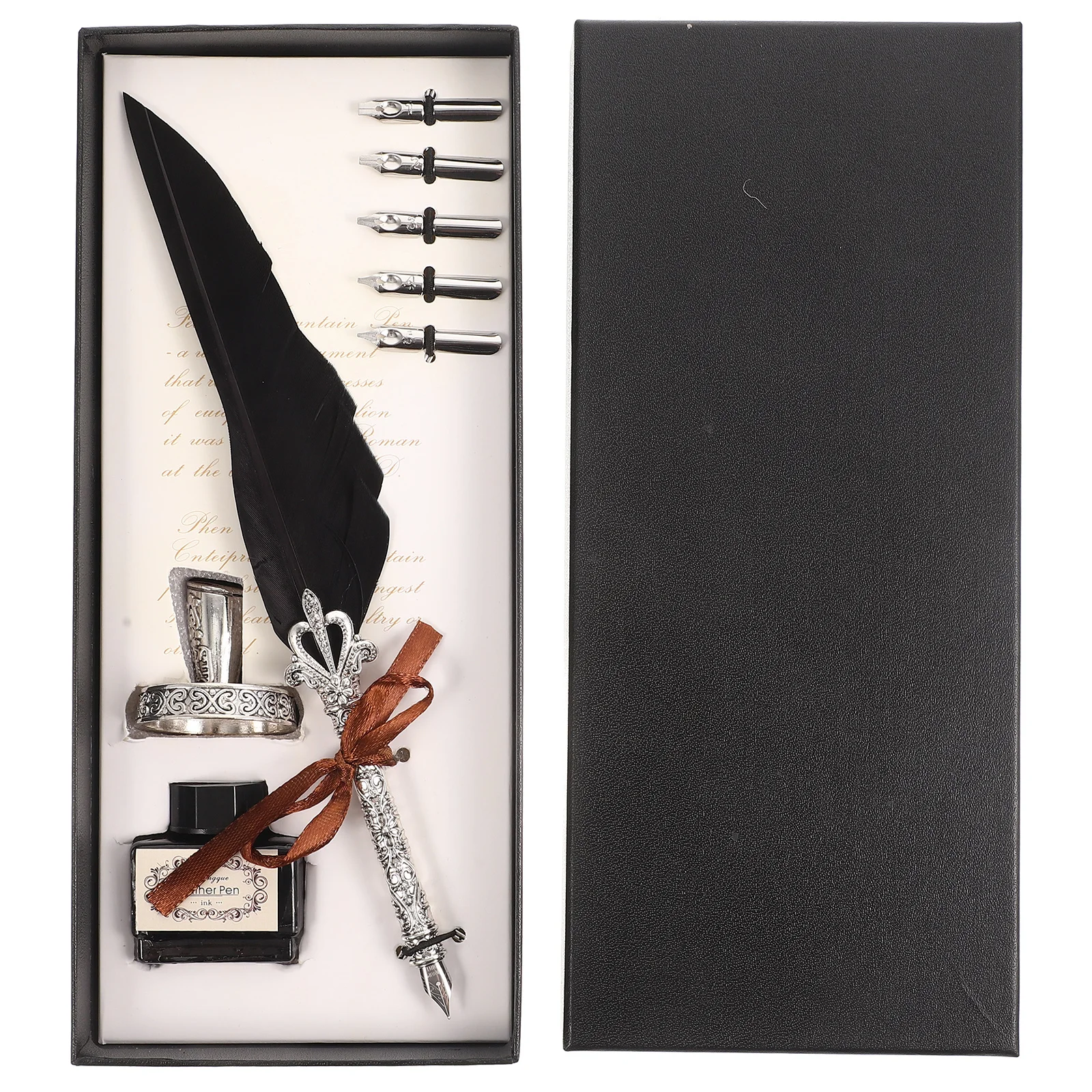 

1Set Steel Pen Premium Lightweight Calligraphy Business Signature Dip Pen Gift