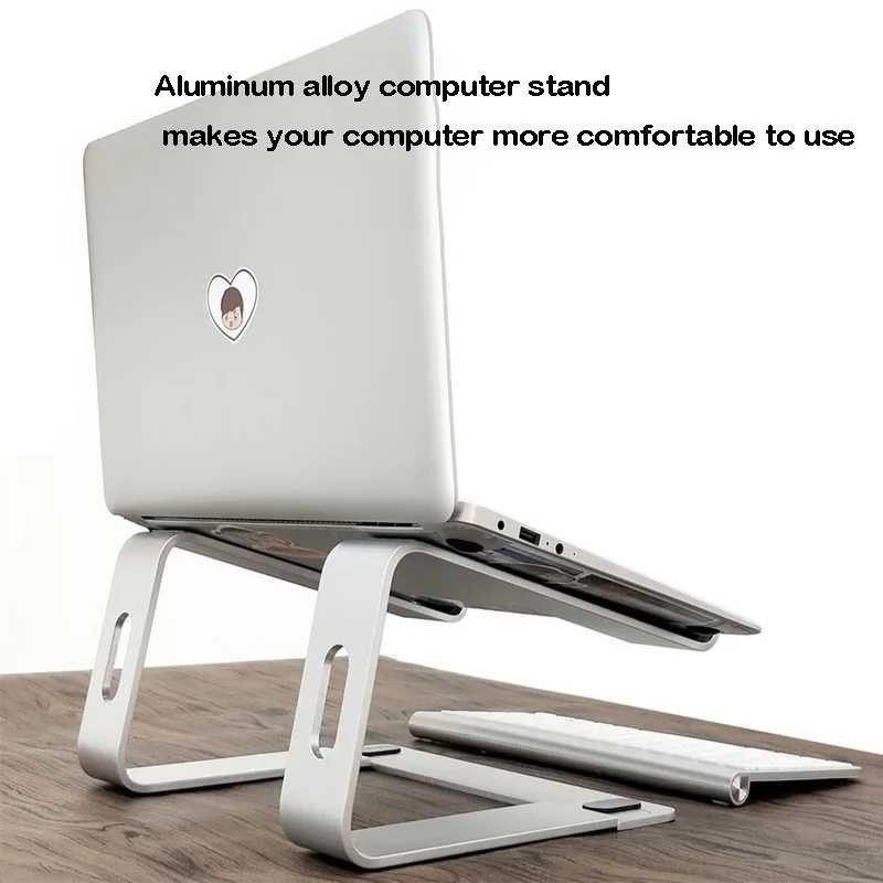 Laptop Bracket, Aluminum Alloy Desktop Computer Heightening Frame, Portable Notebook Heat Sink, Storage Base