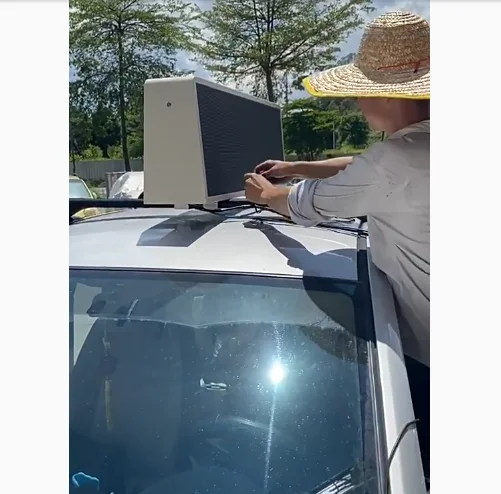 High Brightness P3.91 Outdoor Waterproof Advertising Taxi Roof LED Screen for Cars 4G/5G Wifi GPS