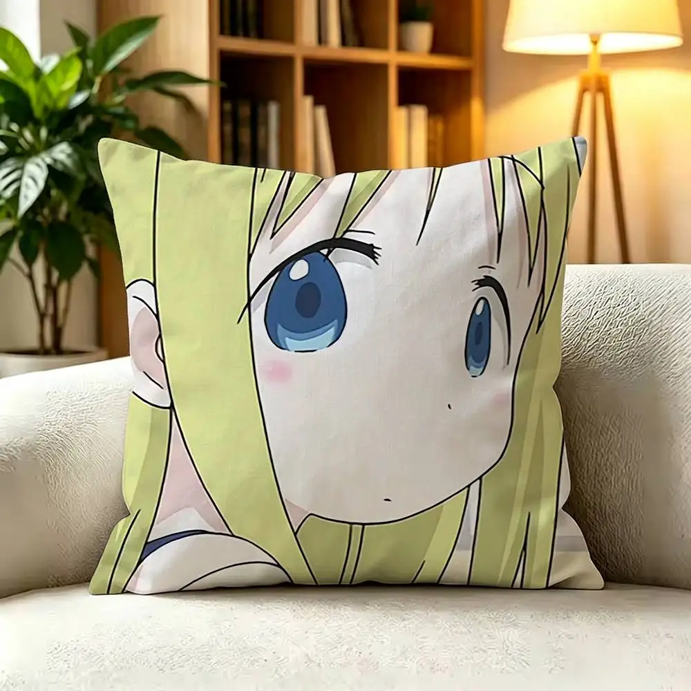 Anime I-Ichigo M-Mashimaro Pillow Case Living Room Sofa Cushion Cover Suitable For Home Bedroom Room Decoration