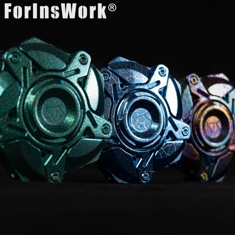 KTS Origin Titanium Five Leaf Spinner Linkage Giocattoli magnetici aperti antistress Giocattoli sensoriali