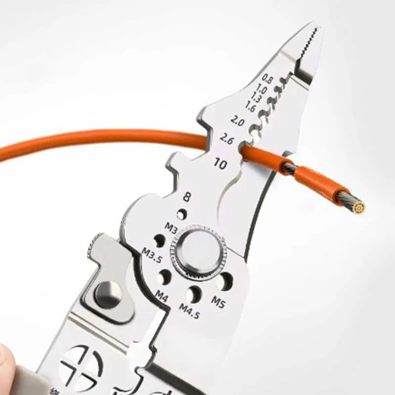 New Multifunctional Wire Crimper Pliers Cable Cutter Adjustable Automatic Electrical Wire Stripper Stripping Terminal Hand Tool