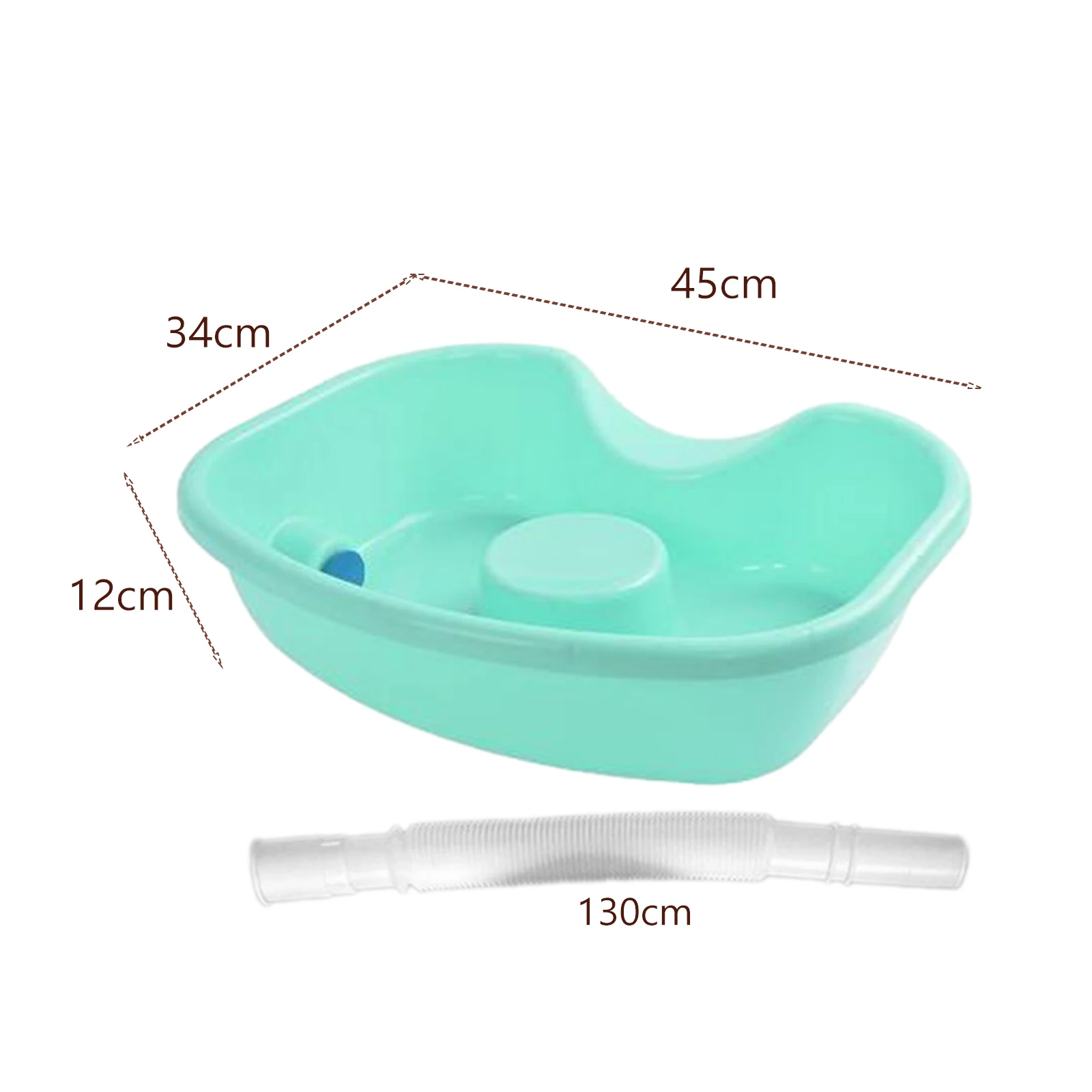 Hair Washing Basin Mobile Shampoo Basin Daily Living Aids Shampoo Bowl Rinse Basin for Salon Injured Disabled Patients Children