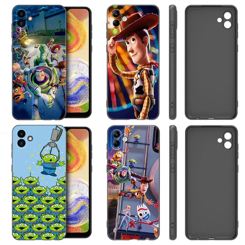 Черный чехол TToy Story, древесный БУЗ для Samsung Galaxy A01 A03 Core A04 E A02 A05 A10 A20 A21 A30 A50 S A6 A8 Plus A7 2018