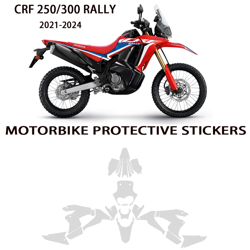 

For Honda CRF 300L Rally Paint Protection Flim CRF 250 Rally PPF Motorcycle Windshield Protective 2021-2024 Anti-scratch TPU