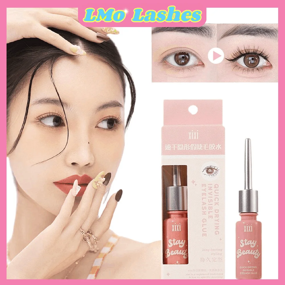 Invisib Lquick Dry 目に見えないつけまつげ接着剤透明ナチュラルつけまつげエクステンション接着剤自己粘着防水ツール