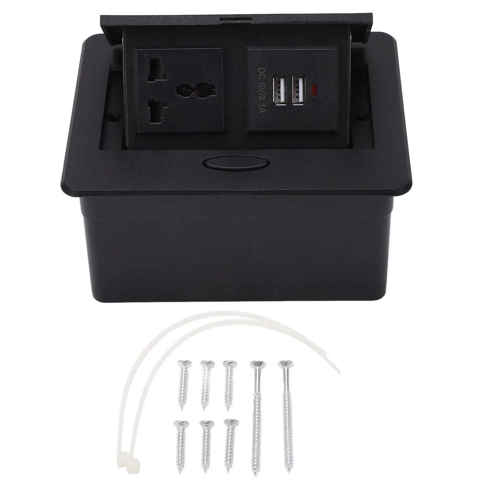 

Настольная розетка с удлинителем и 2 USB-портами, скрытая розетка 250 В, 13 А для офиса, школы, конференц-зала