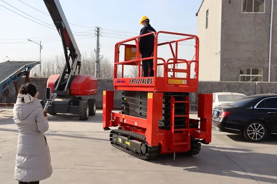 EPT1214LDS Everstar Heavy Duty  Automatic Crawler Vertical Scissor Elevating Working Platform
