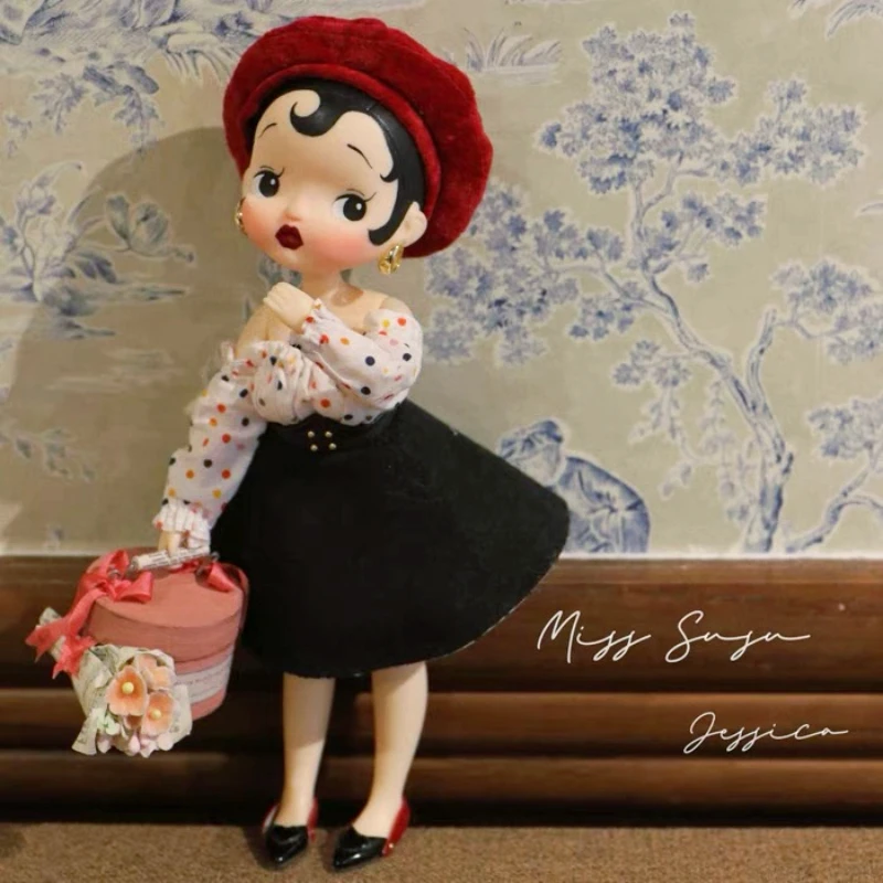 

New Fairy Town Miss SUSU Figure Doll Afternoon Tea Lady Cute BJD Girl Figure Custom Toy Body Moveable Puppet Friend DIY Gift