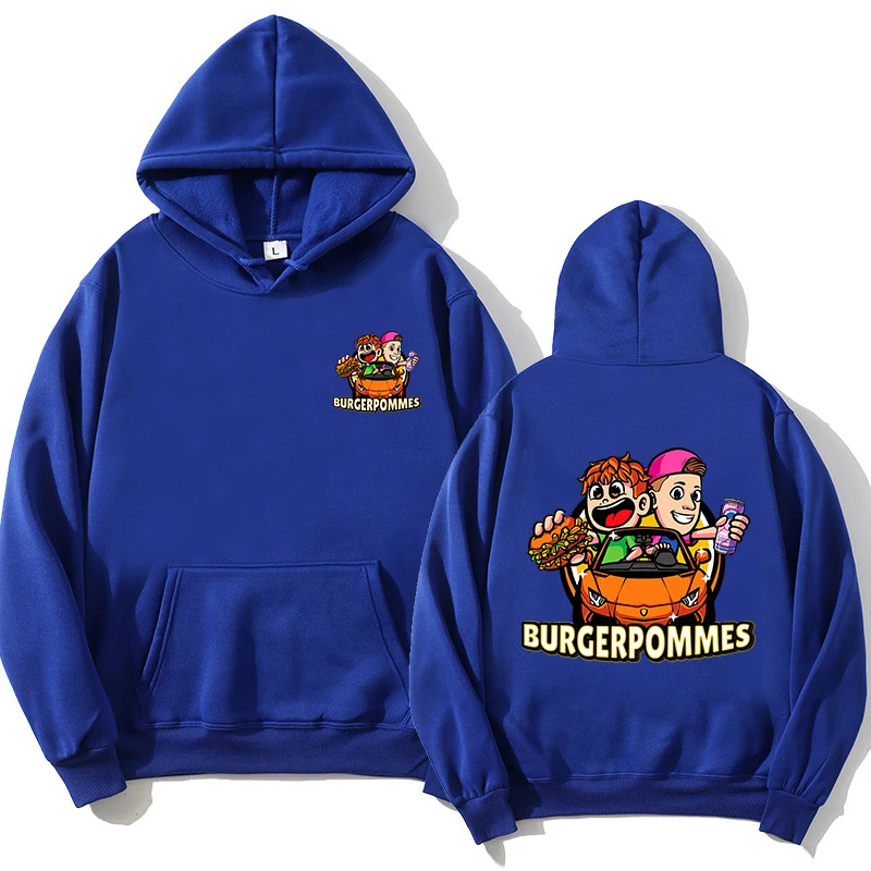 Burgerpommes Icrimax Hoodie Funny Men/women Hoodies Harajuku Aesthetic Unisex Winter Fleece Pullover Sweatshirt for Day Gift