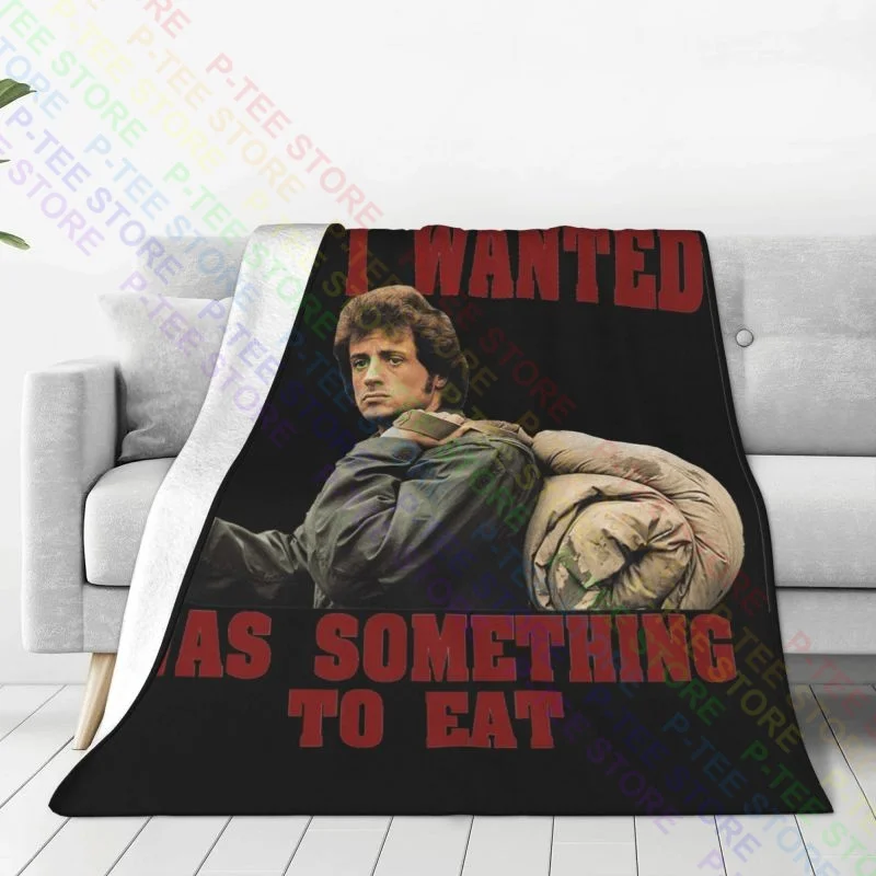 John Rambo First Blood 01 Blanket Warmth New Style Dual Purpose Bedding Supply Sofa Decorative