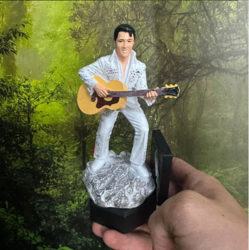 Waterproof Solar Powered Elvis Rock Singer Statue Warm LED Light Outdoor Garden Lawn Patio Path Landscape Decor Ornament